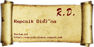 Repcsik Diána névjegykártya